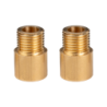 2 raccords Tibelec mâle 10x1/femelle 11mm laiton