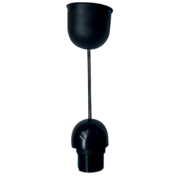 Suspension plastique Tibelec E27 – Douille blanche pour luminaire intérieur