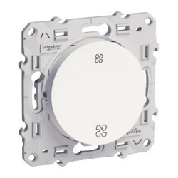 Interrupteur Schneider Odace S52A233 – VMC sans arrêt, blanc, connexion rapide