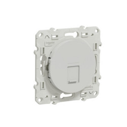 Prise RJ45 Schneider Odace S52A471 – Cat. 5e UTP, blanc, encastrable