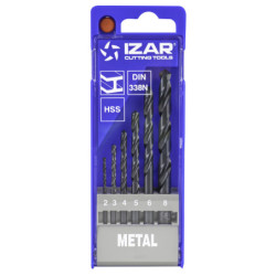 Coffret forets HSS Izar 6 pièces 2 à 8 mm - Réf. 1010 – outil pro pour métal