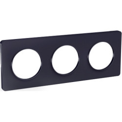 Plaque Schneider Odace Touch triple SC5S54C806 - Finition anthracite clipsable