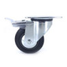 Roulette pivotante à frein Caujolle de manutention diamètre 100mm charge 100kg