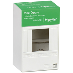Coffret électrique Schneider Mini Opale 4 modules IP30 – Réf. 13394