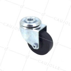Roulette Caujolle à œil pour meubles – polypropylène – fixation simple