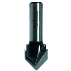 Mèche à rainure en V Ø14 mm Leman pour bois massif
