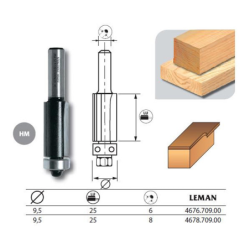 Mèche à chanfreiner 45° Ø32 mm queue 8 mm – Leman
