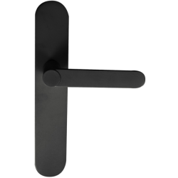 Ensemble béquille sur plaque MEUDON Cadap aluminium noir mat