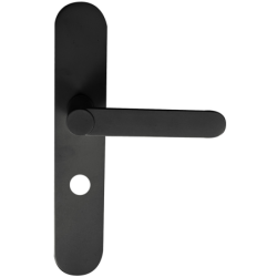 Ensemble béquille sur plaque MEUDON Cadap aluminium noir mat