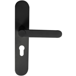 Ensemble béquille sur plaque MEUDON Cadap aluminium noir mat