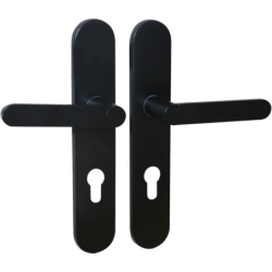 Ensemble béquille sur plaque MEUDON Cadap aluminium noir mat