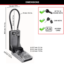 Boîte à clés Master Lock anse flexible