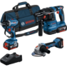 Combo 3 outils 18V Bosch Perceuse, perforateur SDS-Plus et meuleuse Ø125mm