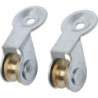 Poulie sèche-linge acier zingué Viso L24 mm H18 mm Ø12 mm Lot de 2