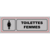 Panneau PVC adhésif Viso Ø170 mm H50 mm - Toilettes femmes