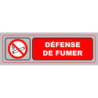 Panneau PVC adhésif Viso Ø170 mm H50 mm - Défense de fumer