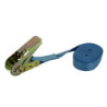 Sangle à cliquet Viso 25 mm x 5 m- bleu - TMU 250kg - Rupture 500kg