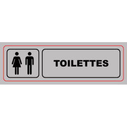 Panneau PVC adhésif Viso Toilettes Ø170 mm – Signalétique