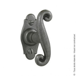 Bouton simple Aquitaine Bouvet époxy gris H80 × L35 mm carré 7 mm