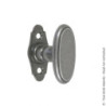 Bouton simple sur platine Correze Bouvet Epoxy Gris Entraxe 43 Carré 7mm