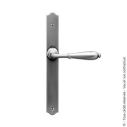 Ensemble Nevers Bouvet plaque étroite époxy gris H240 mm cylindre axe 92 mm