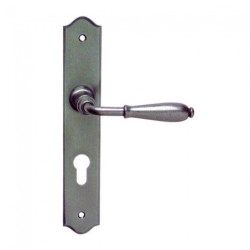Ensemble Nevers Bouvet époxy gris H240 mm avec réhausse gauche 20 mm cylindre