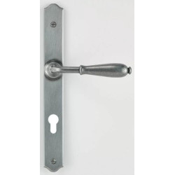 Ensemble Nevers Bouvet plaque étroite époxy gris H240 mm cylindre axe 69 mm