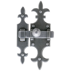 Targette 679 Bouvet époxy gris H140/115 × L40/23 mm