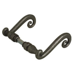 Béquille double Aquitaine 41 Bouvet époxy noir carré 7 mm