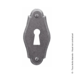Rosace Bouvet 1305 fer patiné vernis 70x35 mm pour cylindre