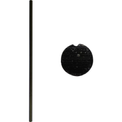 Tringle rainurée pleine espagnolette Provence noir – 1500 à 2500 mm