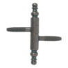 Fiche à visser de style Torbel acier bronze 93 x 13 mm