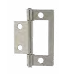 Charnière universelle Torbel nickelée 50×38×1,5 mm Ø7,3