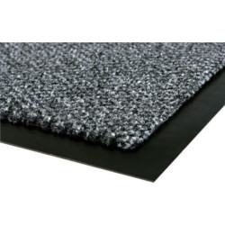 Tapis de propreté Cahors Floracvelours gris 90x150 cm