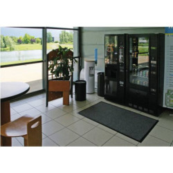 Tapis de propreté Cahors Floracvelours gris 90x150 cm