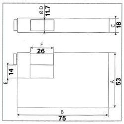 Cadenas CITY 750 ADITUS ISEO monobloc laiton 90 mm avec 3 clés