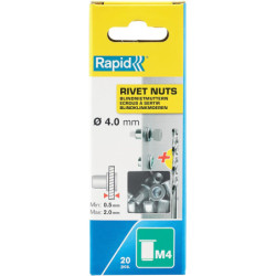 Ecrous à sertir Rapid