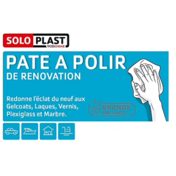 Pâte à rénover Soloplast 200 g – Brillance plastique & gelcoat