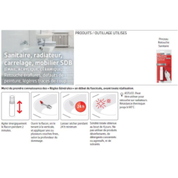 Pinceau retouche sanitaire Soloplast Blanc Alpin 12 ml