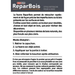 Stylo retouche bois Reparbois Soloplast 4 ml – Chêne & Wengé