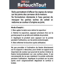 Stylo retouche joints carrelages Soloplast blanc 10 ml