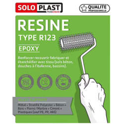 Résine époxy R123 Soloplast 1 kg + durcisseur R614 – Étanchéité