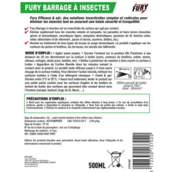 Fury Barrière tous insectes 500 ml – Protection 6 mois intérieur/extérieur