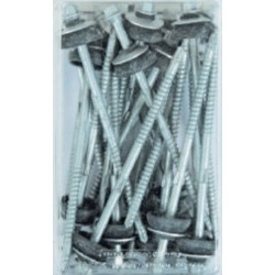 Vis autoperceuse Faynot 6,3×130 mm à ailettes + rondelle dôme – Fibro-ciment sur bois
