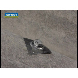 Tirefond Faynot 8x120 à bourrer galvachaud pour fibres-ciment