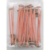 Ensemble de vis inox cuivrées Faynot 4.5 x 120 mm + rondelles vulca Ø20 prémontées 50 pcs