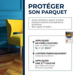 Cire anti-tache Starwax bois foncé 1 L pour parquets cirés