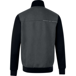 Sweat Swabi Delta Plus col montant zippé – Gris/Noir
